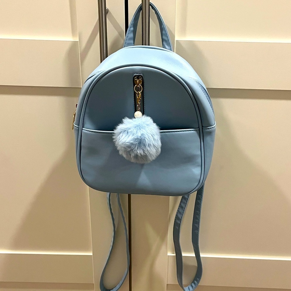 Mini blue backpack